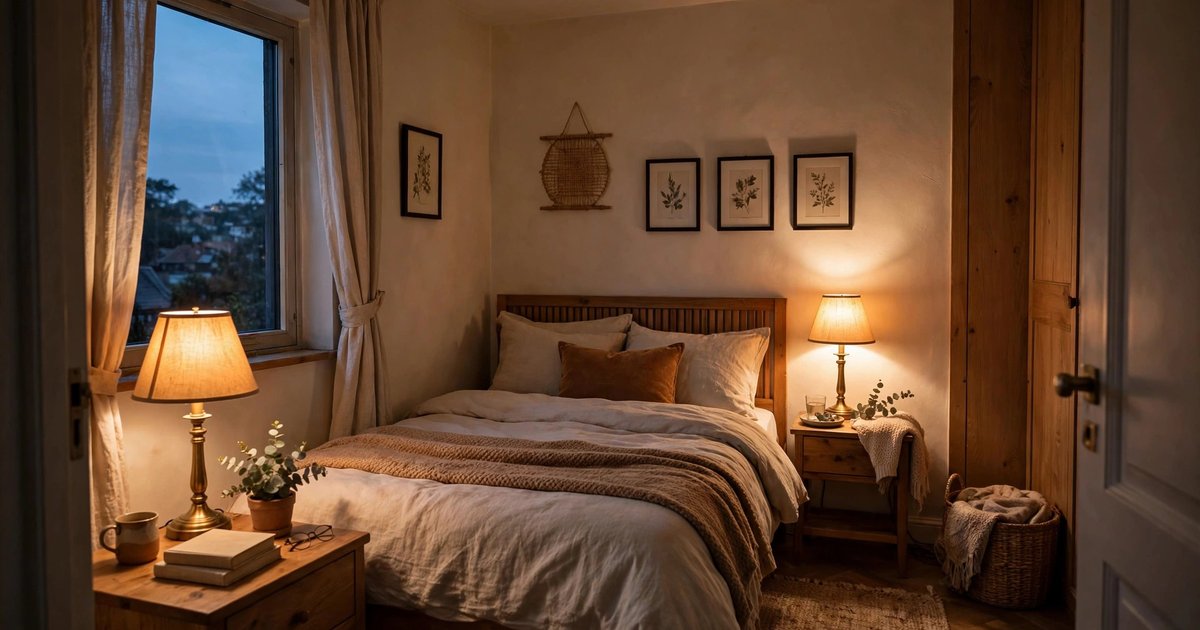 Swap the overhead for warm lamps