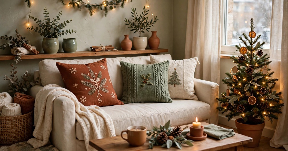 9 Christmas Throw Pillow Covers Under $20 for Small Apartments