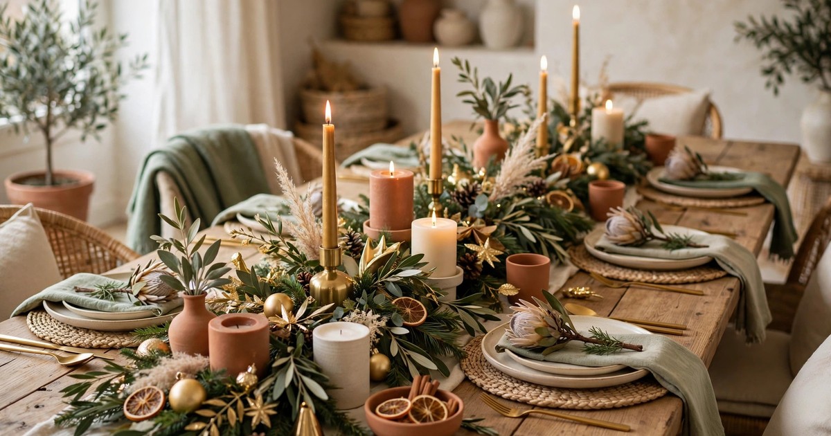 10 Renter-Friendly Christmas Centerpiece Ideas That Won't Damage the Table
