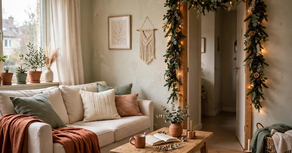 10 Renter-Friendly Christmas Garland Ideas That Come Down Without a Trace