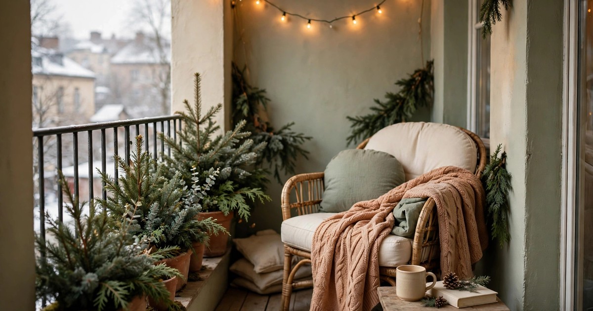 9 Small Apartment Balcony Ideas for Winter That Actually Get Used