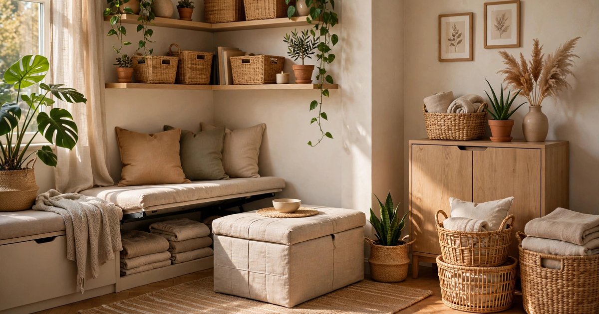 14 Small Living Room Storage Hacks That Don't Look Like Storage