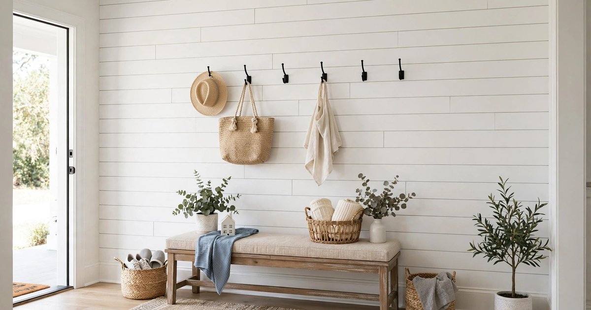 Faux shiplap or beadboard